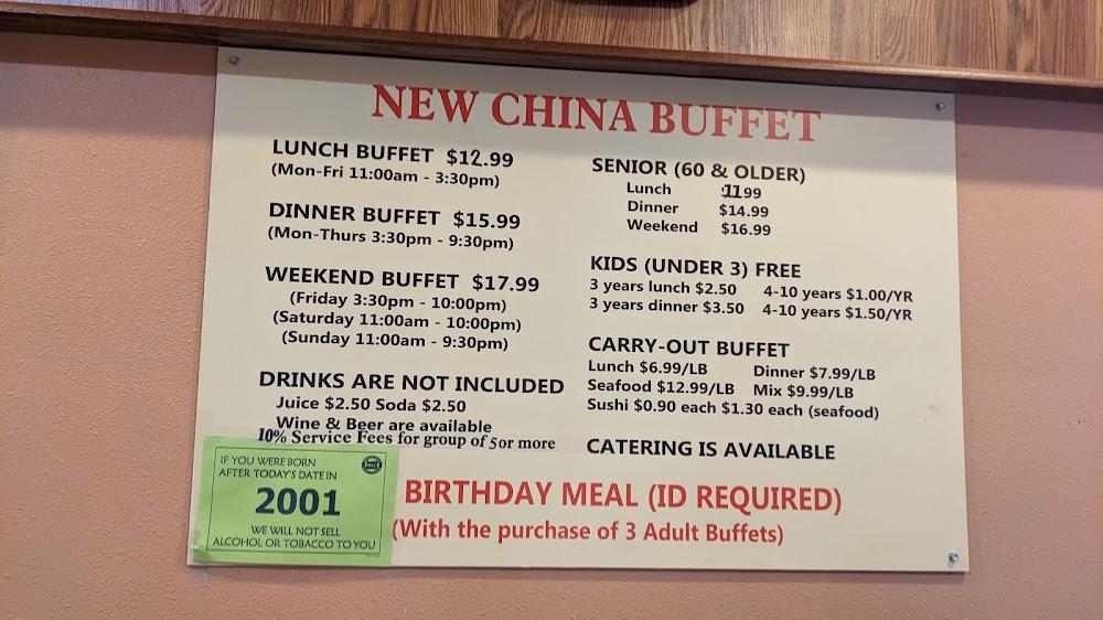 New China Buffet Menu image 3